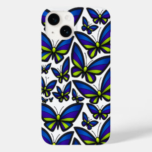Blue Lila Green Wings Now Case-Mate iPhone 14 Hülle