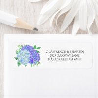 Blue Lila Hydrangea Blätter Floral Wedding