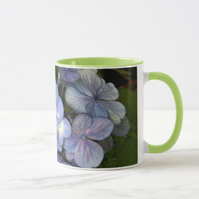 Blue Lila Hydrangea Tasse (Rechts)