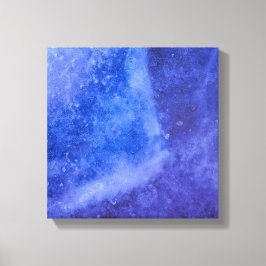 Blue Lila Ice Abstrakte Kunst Leinwanddruck