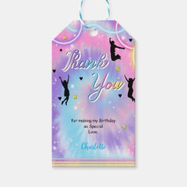 Blue & Lila Jump Geschenktasten Geschenkanhänger