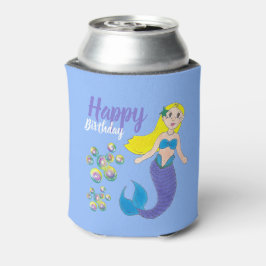 Blue Lila Ocean Mermaid Bubbles Birthday Party Dosenkühler