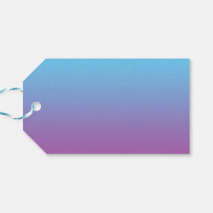 Blue & Lila Ombre Geschenkanhänger