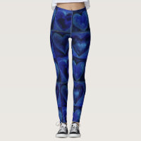 Blue Lila Print Abstrakt Watercolor Herz Liebe
