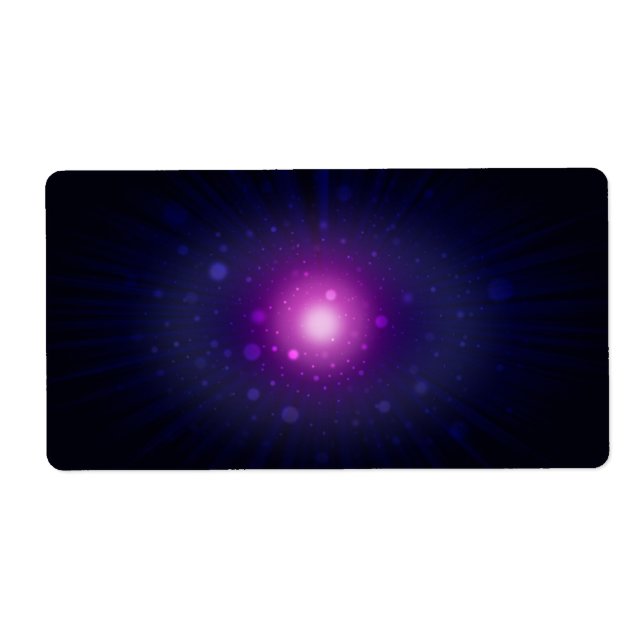 Blue Lila Space Galaxy Stars Abstrakt (Vorne)
