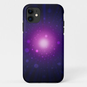 Blue Lila Space Galaxy Stars Abstrakt iPhone 11 Hülle