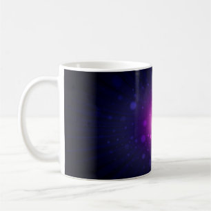 Blue Lila Space Galaxy Stars Abstrakt Tasse