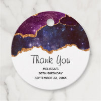 Blue & Lila Space & Stars mit Goldband