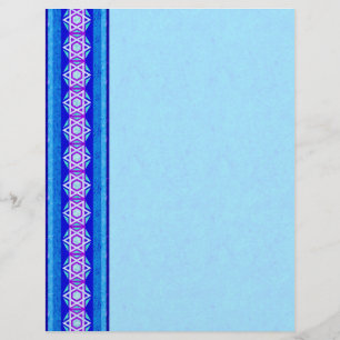 Blue & Lila Star von David Border Letterhead