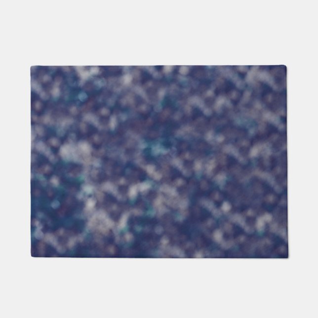 Blue Lila Trendy Einzigartig Cool Chic Fußmatte (Vorderseite)