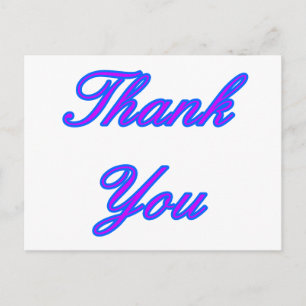 Blue Lila Vielen Dank, dass Sie das MUSEUM Zazzle Postkarte