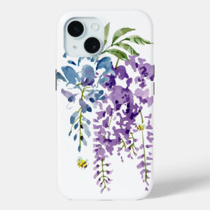 Blue Lila Wisteria Floral Bee iPhone / iPad Gehäus Case-Mate iPhone Hülle
