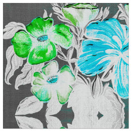 Blue Lily Fabric Stoff
