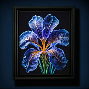 Blue Lily II Poster