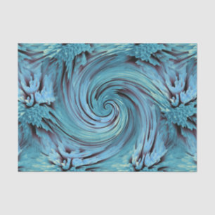 Blue Lily Pad Ocean Wave Girls Geburtstagsparty Seidenpapier