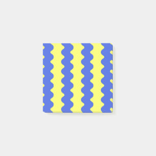 Blue Limon Wavy Stripe Fett Moderne Büroausstattun Post-it Klebezettel