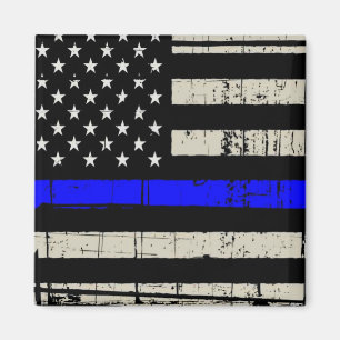 Blue Line Flag-Funktion Unterstützung für Amerika Magnet