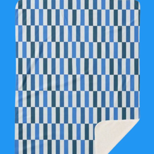 Blue Line Flow Fleece-Decke Sherpadecke (Von Creator hochgeladen)