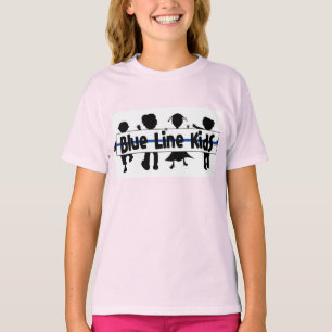 Blue Line-Kinder T-Shirt
