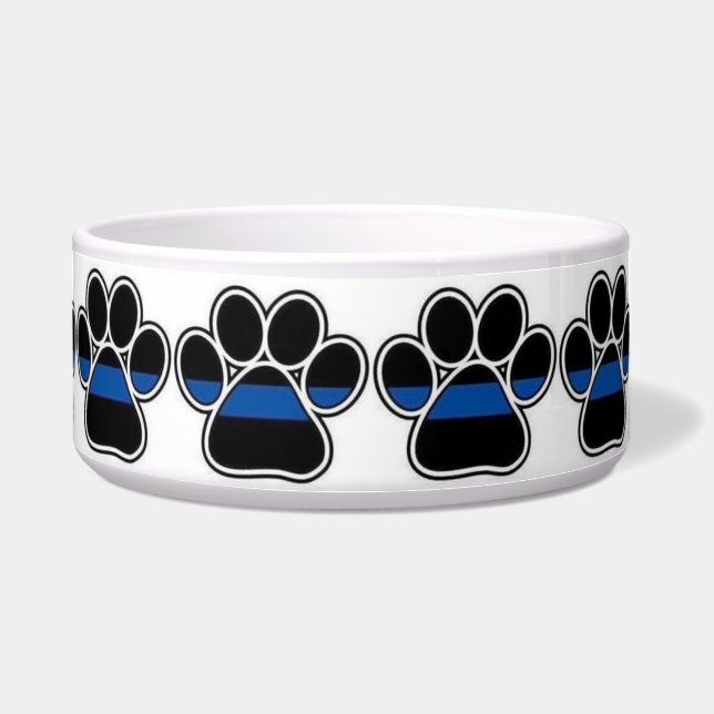 Blue Line Paw Print Napf (Vorderseite)