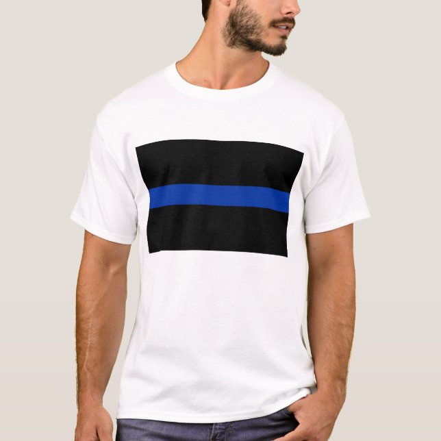 Blue Line-Polizeigesetz T-Shirt (Vorderseite)