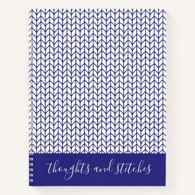BLUE LINE STRICK 8.5x11 SpiralNotebook + Text II Notizbuch (Vorderseite)