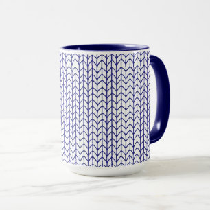 BLUE LINE STRICK Navy Combo Tasse