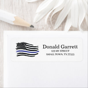 "Blue Line US Flag First Responder"-Adresse