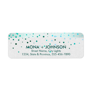 Blue Linen Glitzer Sparkle Confetti Dots Modern