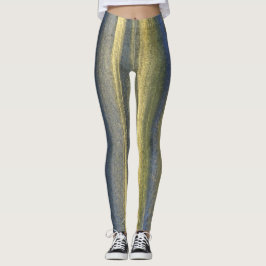 Blue Lines Custom Leggings