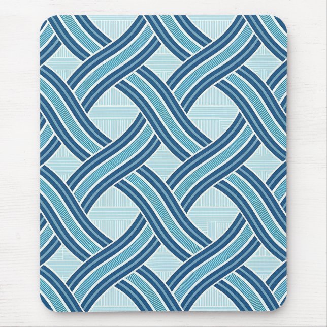 Blue Lines Pattern Mousepad (Vorne)