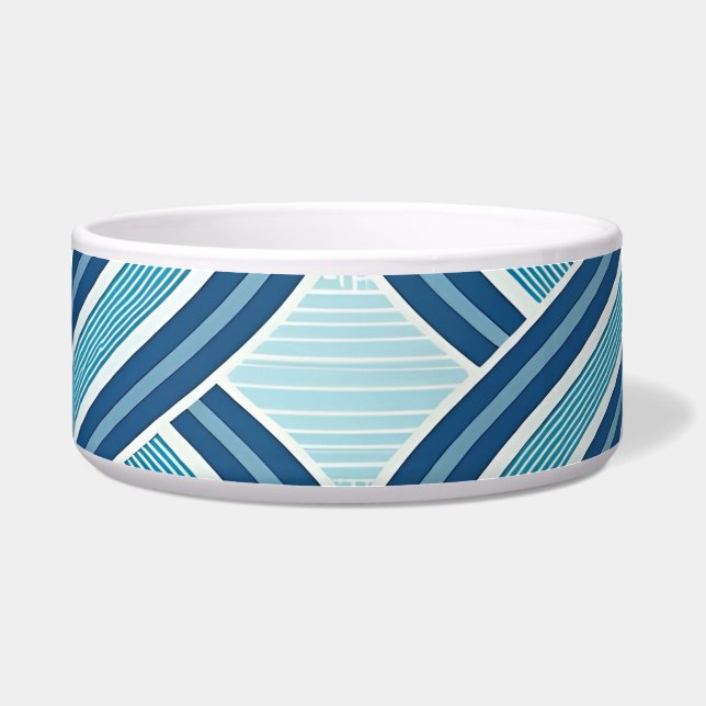 Blue Lines Pattern Napf (Vorderseite)