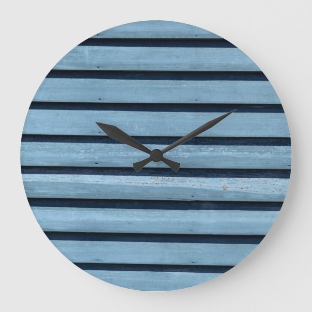 "Blue Lines" Runde (große Wanduhr) Große Wanduhr (Vorderseite)