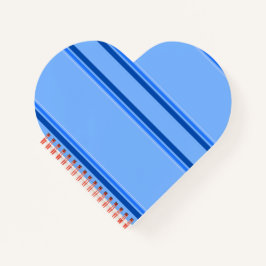 Blue Lines Spiral Notebook Notizbuch