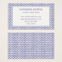 BLUE LINIE STRICK 3.5x2 Visitenkarte