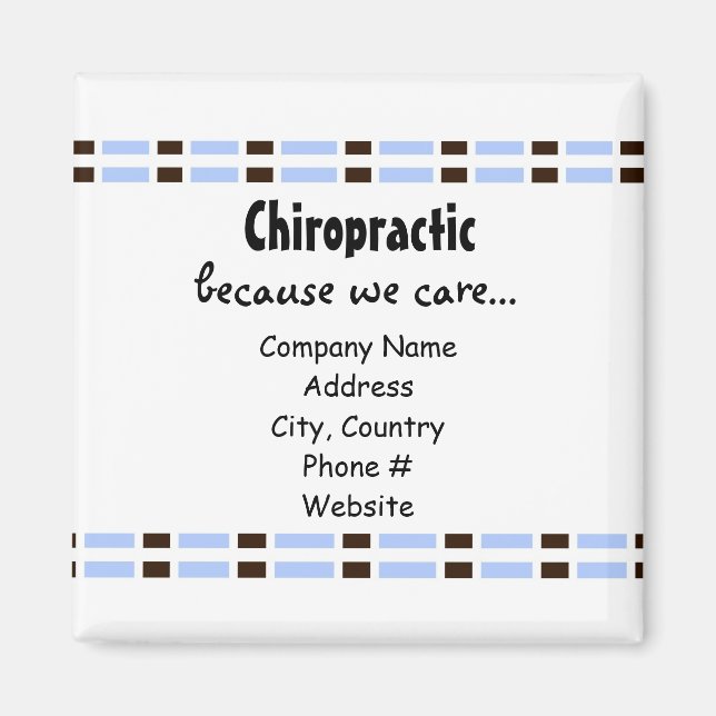 Blue Link Design Magnet (Vorne)