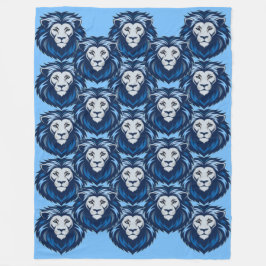 Blue Lion emote Fleecedecke
