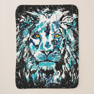 Blue Lion Zeichnend Sherpadecke