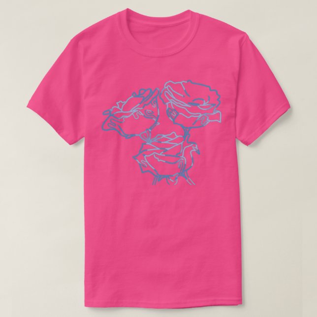 Blue Lisianthus T-Shirt (Design vorne)
