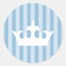 Blue Litce Crown Stripe Baby