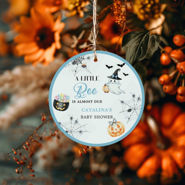 Blue Little Boo Baby Dusche Geschenkanhänger (Von Creator hochgeladen)