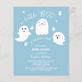 Blue Little Boo Budget Halloween Baby Dusche