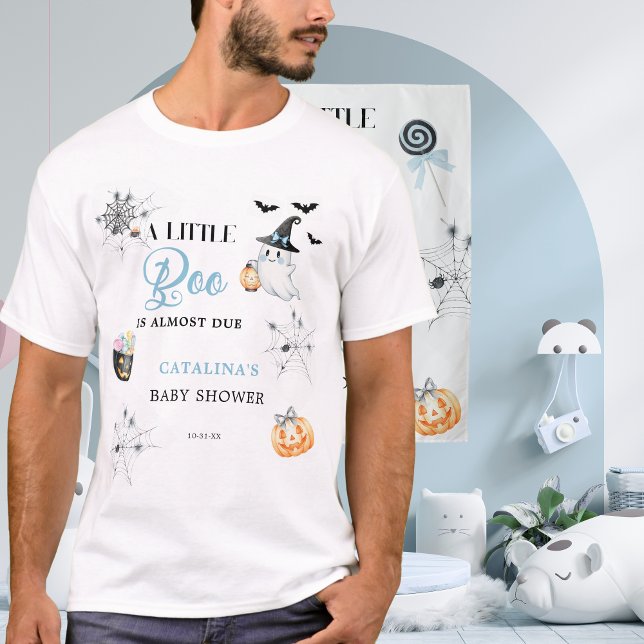 Blue Little Boo Pumpkins Festive Candy T-Shirt (Von Creator hochgeladen)