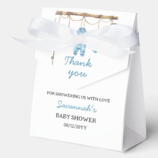Blue Little Fisherman Baby Shower Favor Box Geschenkschachtel