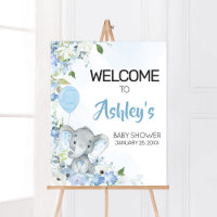 Blue Little Peanut Elephant Baby Dusche Empfang