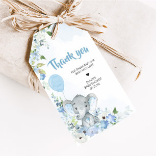 Blue Little Peanut Elephant Baby Duwer Fevor Tags Geschenkanhänger