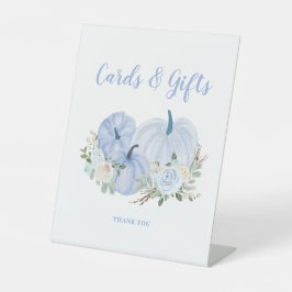 Blue Little Pumpkin Baby Duschkarten Geschenke Sockelschild