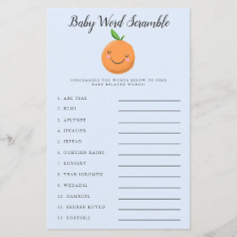 Blue Little Süsse Baby Word Scramble Game