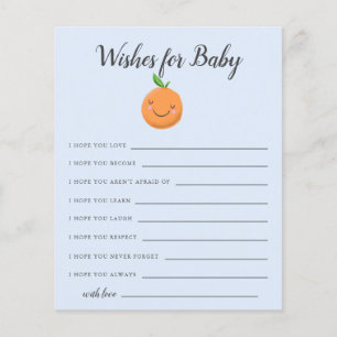 Blue Little Süsse wünscht eine Babykarte