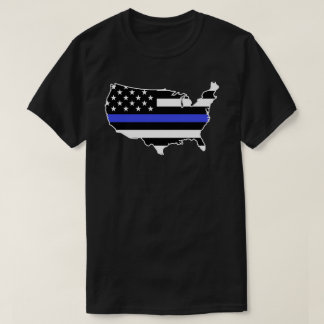 Blue Lives USA Flag T-Shirt